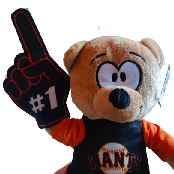 Good Stuff Giants Baseball Logo Teddy Bear Stuffed Animal - Picture 3 of 8